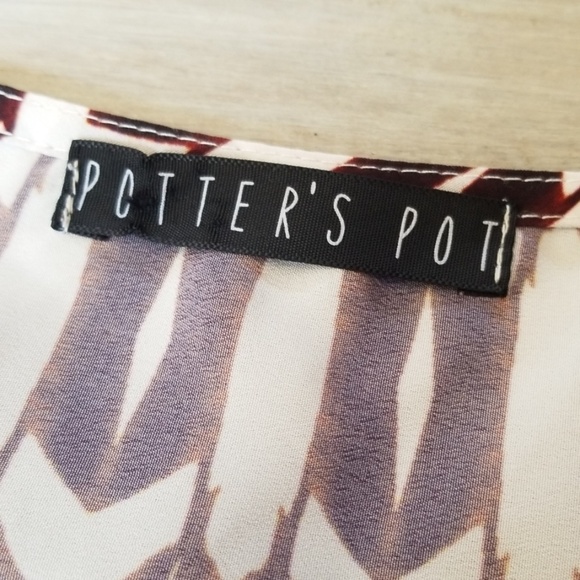 NEW! Anthropologie Potter's Pot Cropped Fit Blouse with Crochet Fringe - Picture 4 of 7